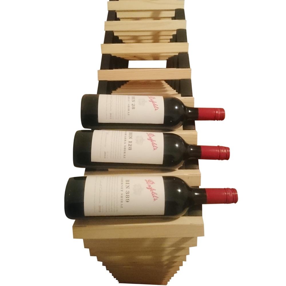 72 Bottle Wine Rack with Natural Finish (Wine Not Included)
