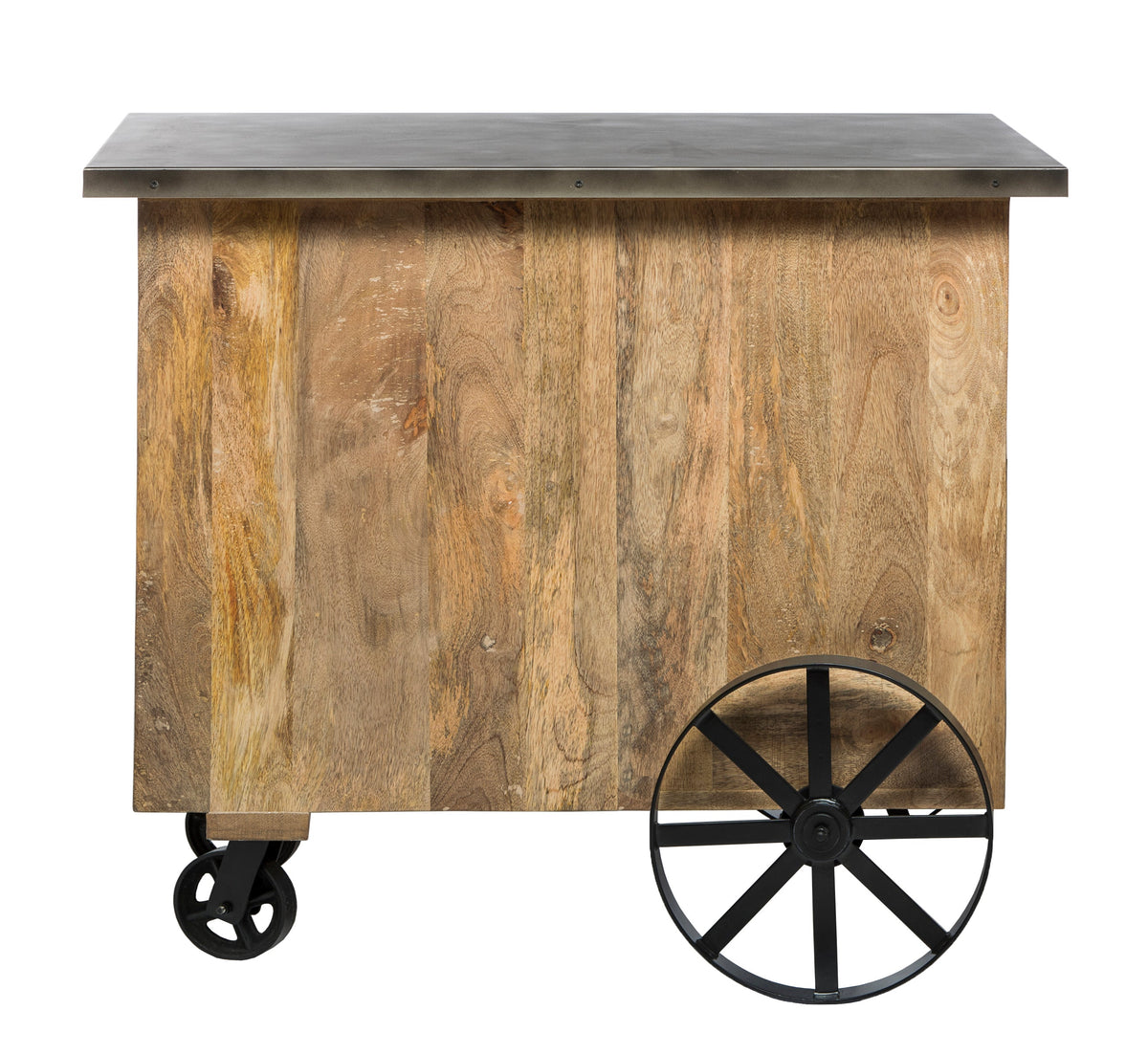 Industrial Bar Cart Cabinet - Wine Stash NZ