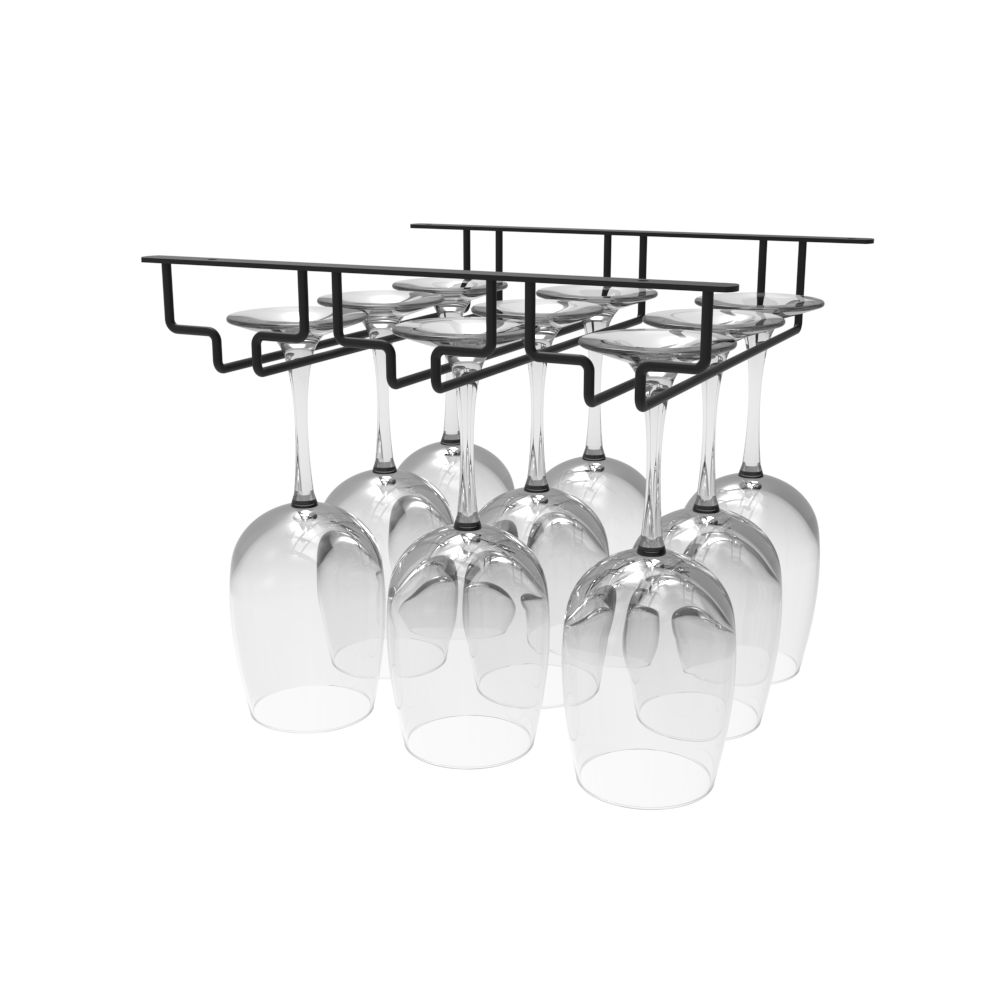 Triple Row Glass Hanger - Wine Stash NZ