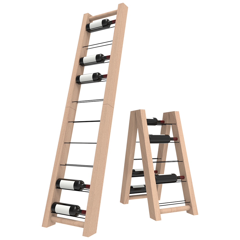 Foldable Ladder Wine Rack